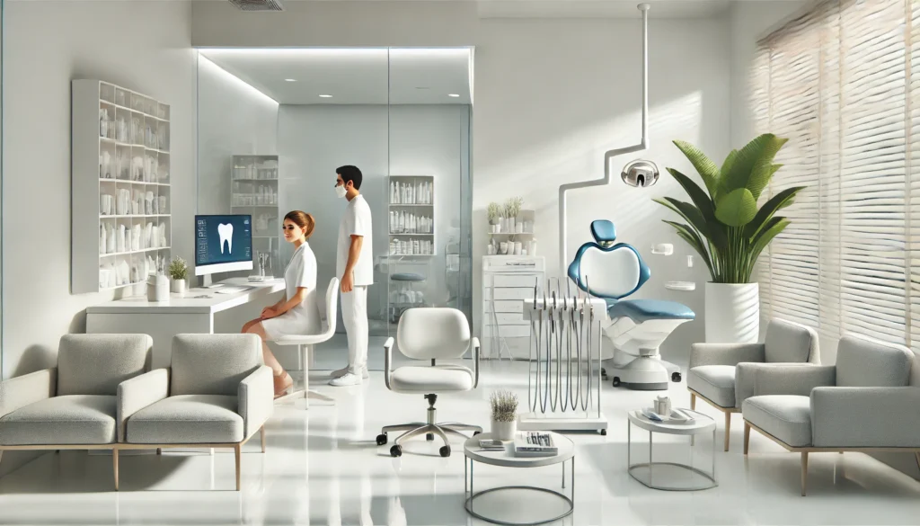 Alanya'da modern diş kliniği, uzman diş hekimliği hizmetleri, ve gülüş tasarımı çözümleri.