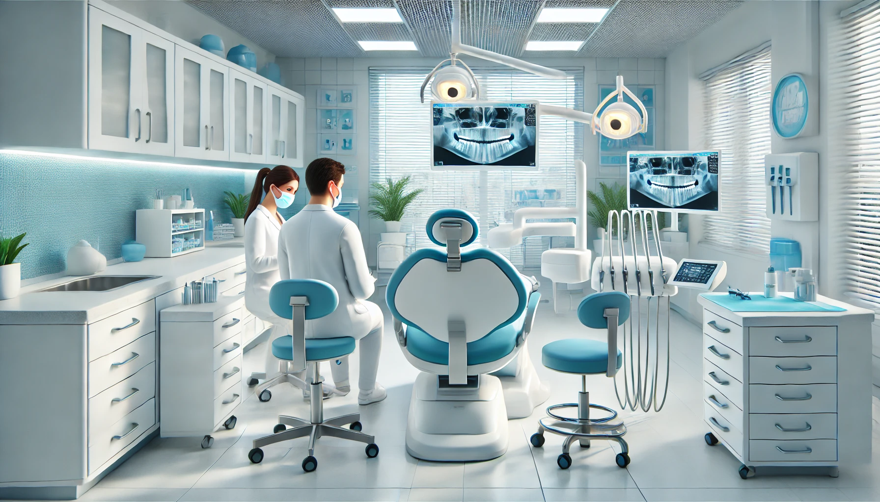 Alanya diş kliniğinde tedavi hizmeti alan bir hasta.