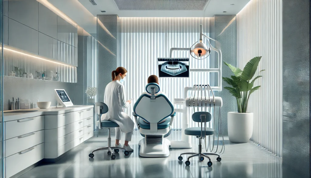Alanya’da uzman diş hekimlerinin bulunduğu ferah ve modern bir diş kliniği.