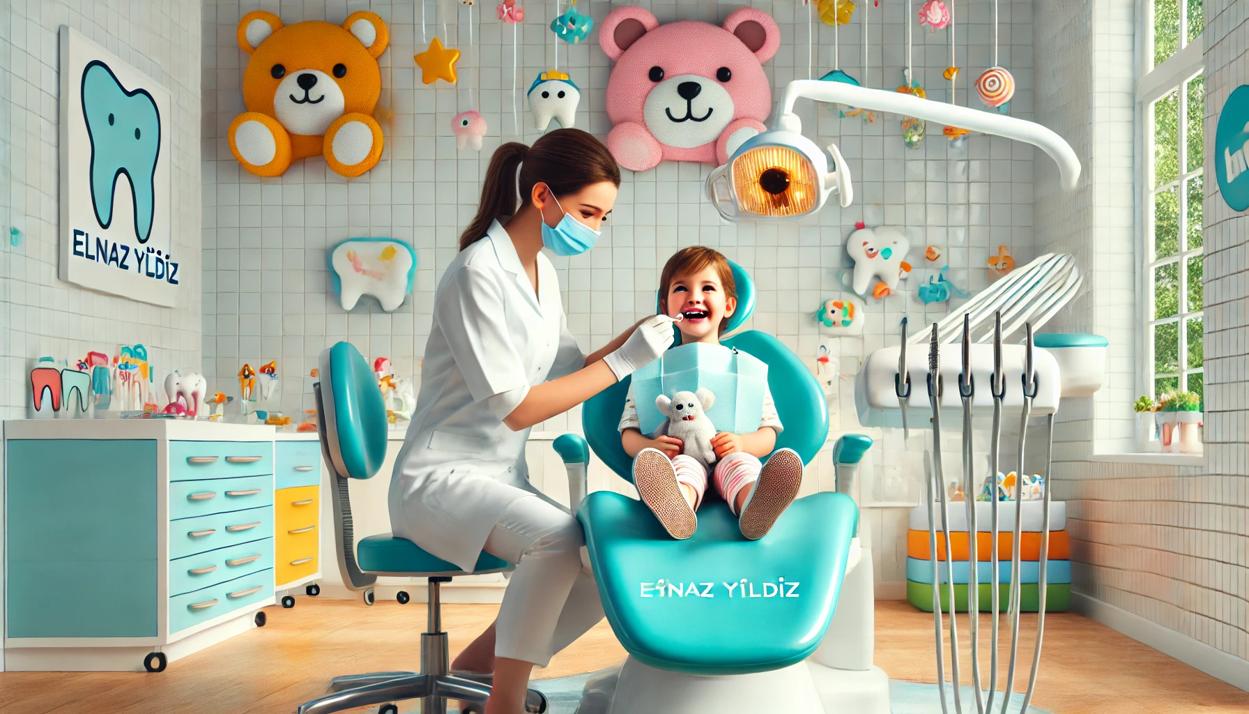 Elnaz Yıldız Kliniği’nde çocuklara özel hassas tedavi süreçleriyle sağlıklı ve güçlü dişlere kavuşun.