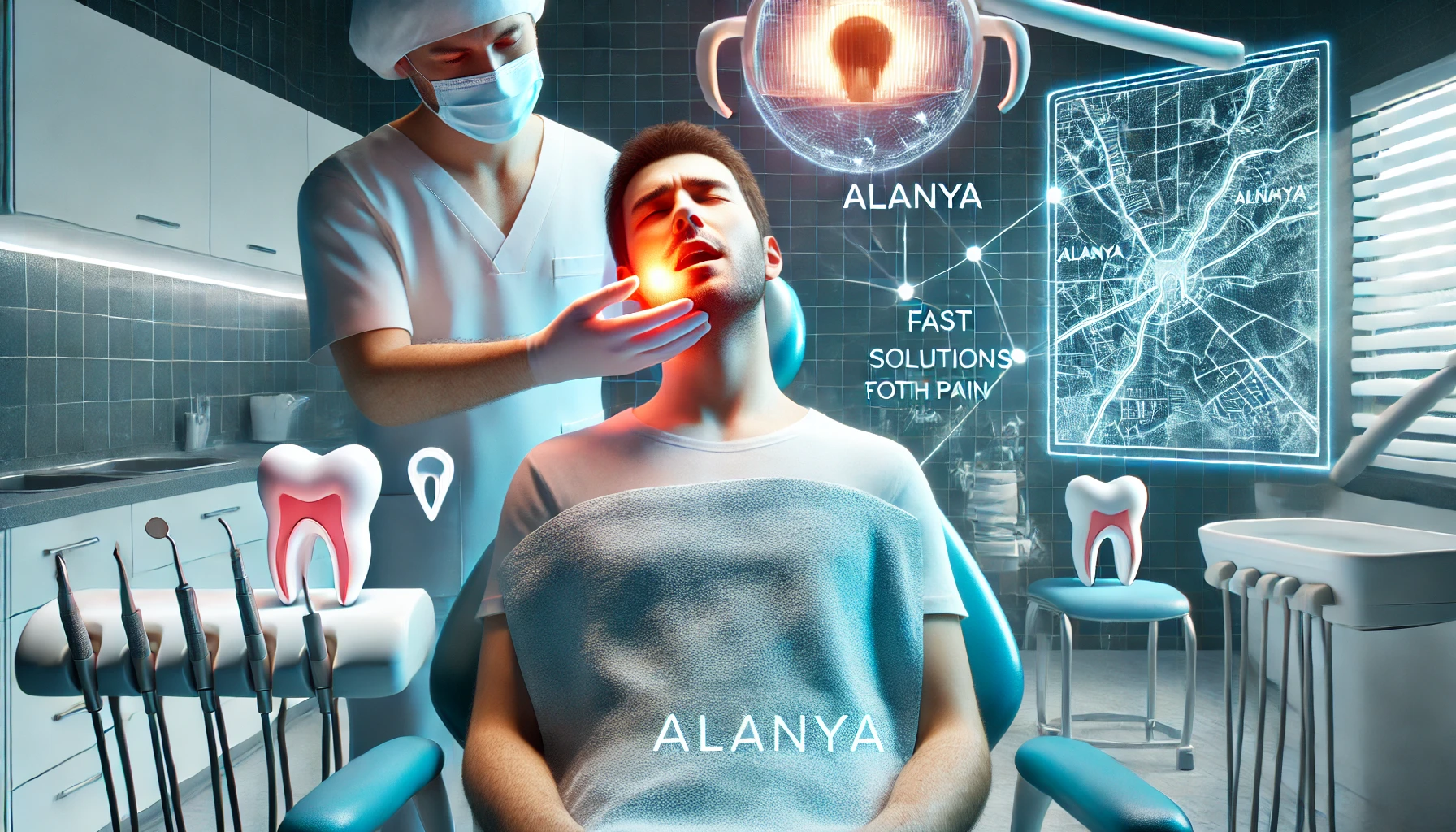 Alanya’da diş ağrısı için hızlı ve etkili çözümler sunan uzman diş hekimleri.