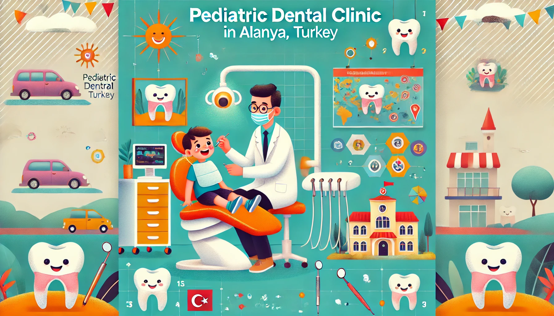Çocukların diş sağlığı için Alanya’da sunulan koruyucu dişçi hizmetleri.